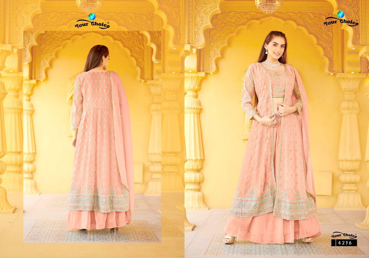 Your Choice Gucee 3 Heavy Georgette Wedding Wear Designer Salwar Kameez Collection